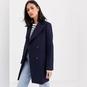 Gianni Feraud Navy Wool Peacoat